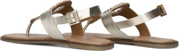 Inuovo Gouden Sandalen Stijlvol Comfort Gespsluiting Yellow Dames