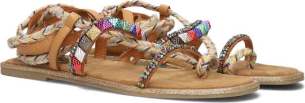 Inuovo Kleurrijke Sandalen met Zelfstrik Multicolor Dames