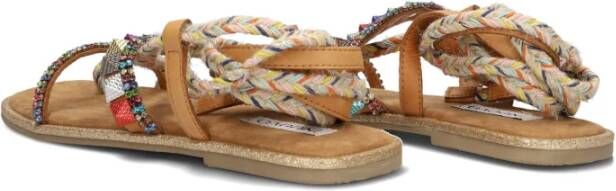 Inuovo Kleurrijke Sandalen met Zelfstrik Multicolor Dames