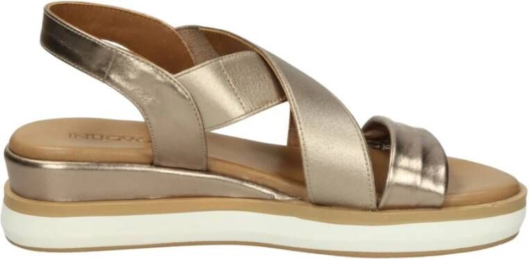 Inuovo Platte Sandalen Yellow Dames