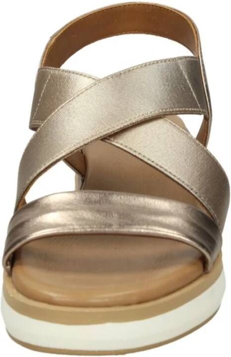 Inuovo Platte Sandalen Yellow Dames