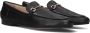Inuovo Zwarte Leren Loafers met Gouden Detail Black Dames - Thumbnail 8