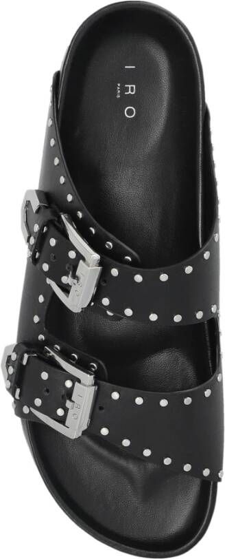 IRO Leren slides Billie Black Dames