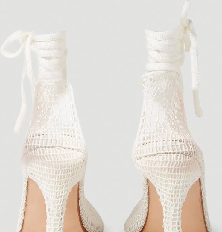 Isa Boulder High Heel Sandals Wit Dames