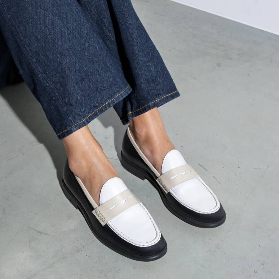 Isabel Bernard Vendôme Blandine Dames Loafers Wit Zwart Crème - Foto 3