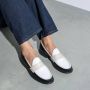 Isabel Bernard Vendôme Blandine Dames Loafers Wit Zwart Crème - Thumbnail 3