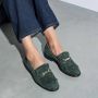 Isabel Bernard Vendôme IB51012-162 Dames Loafers Groen - Thumbnail 5