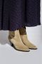 Isabel Marant Étoile Cowboy Boots-Style Zwarte Geborduurde Enkellaarsjes Beige Dames - Thumbnail 2