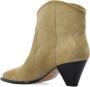 Isabel Marant Étoile Cowboy Boots-Style Zwarte Geborduurde Enkellaarsjes Beige Dames - Thumbnail 4