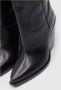 Isabel marant Zwarte Leren Hoge Cowboy Laarzen Black Heren - Thumbnail 4