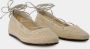 Isabel marant Beige Katoenen Ballerinas Slip-On Ronde Neus Beige Dames - Thumbnail 6