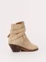 Isabel Marant Beige Suede Gesp Enkellaarzen - Thumbnail 2