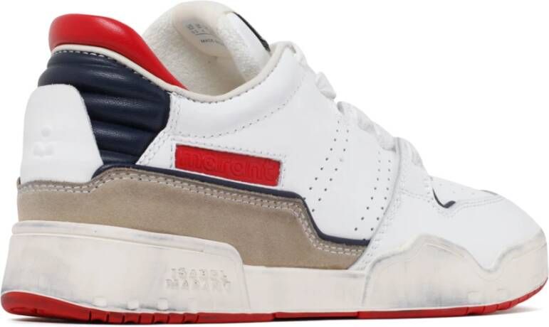 Isabel marant Blauwe Kalfsleren Panel Sneakers Multicolor Dames