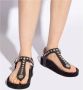 Isabel marant Studded Sandalen Enore Zwart Zilver Black Dames - Thumbnail 3