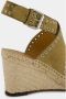 Isabel Marant Bruin leren espadrilles met enkelband - Thumbnail 2