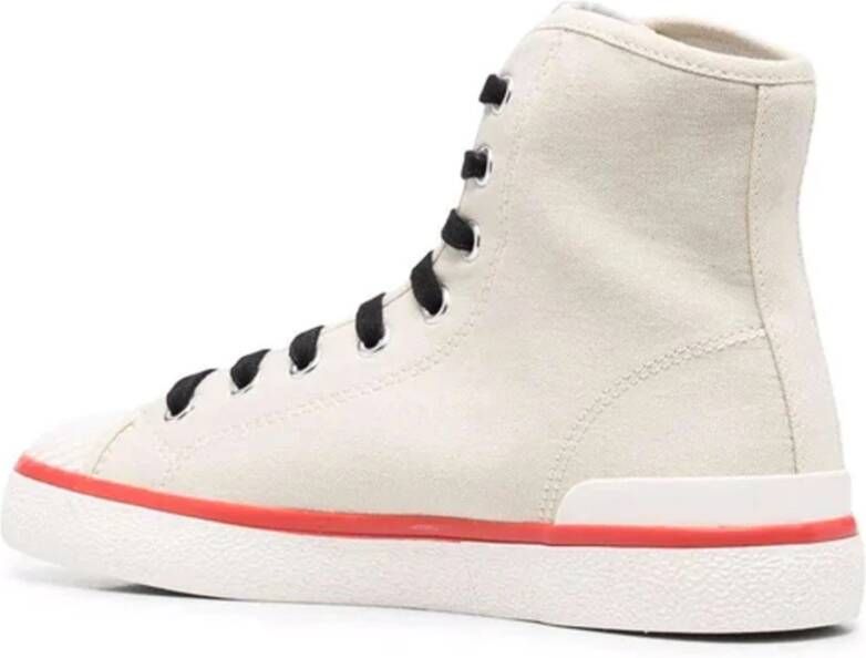 Isabel marant Canvas Sneakers met Logo Detail Beige Dames