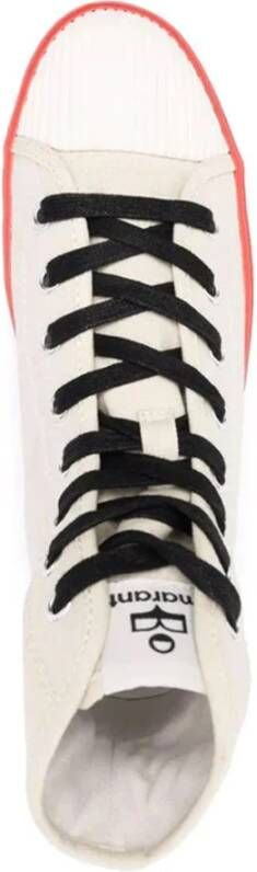 Isabel marant Canvas Sneakers met Logo Detail Beige Dames