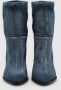 Isabel marant Cowboy Stijl Blauwe Textiel Enkellaarsjes Blue Dames - Thumbnail 5