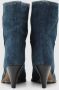 Isabel marant Cowboy Stijl Blauwe Textiel Enkellaarsjes Blue Dames - Thumbnail 6