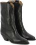 Isabel marant Zwarte Leren Puntige Neus Cubaanse Hak Laarzen Black Dames - Thumbnail 14