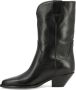Isabel marant Zwarte Leren Puntige Neus Cubaanse Hak Laarzen Black Dames - Thumbnail 15