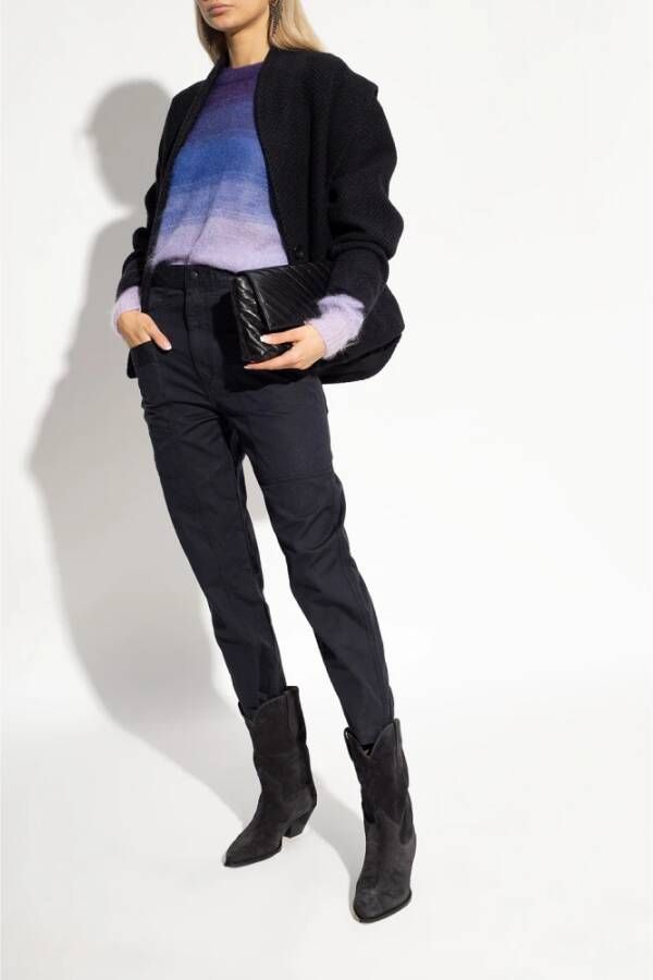 Isabel marant Dahope suède cowboy laarzen Black Dames
