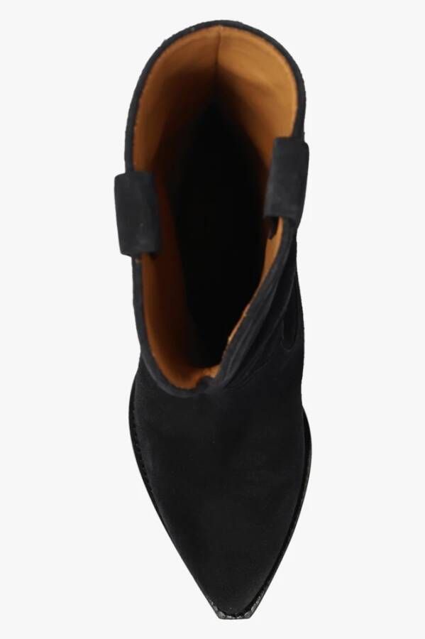Isabel marant Dahope suède cowboy laarzen Black Dames