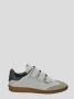 Isabel Marant Witte Leren Sneakers Klittenbandsluiting - Thumbnail 4