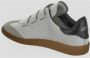 Isabel Marant Witte Leren Sneakers Klittenbandsluiting - Thumbnail 6