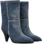 Isabel marant Denim Laarzen met Kegelvormige Hak Blue Dames - Thumbnail 2