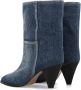 Isabel marant Denim Laarzen met Kegelvormige Hak Blue Dames - Thumbnail 4