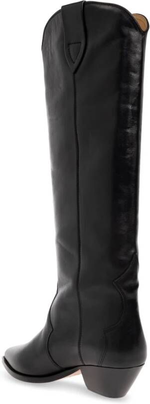 Isabel marant Denvee laarzen met hak van leer Black Dames