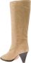 Isabel marant Beige Velvet Leren Hoge Laarzen Brown Dames - Thumbnail 2