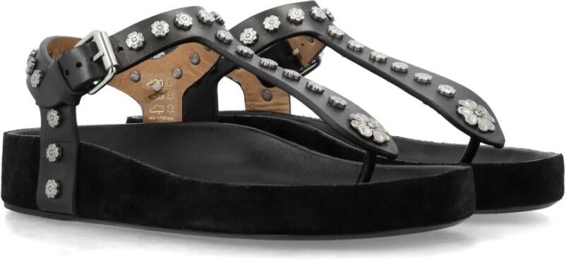 Isabel marant Flat Sandals Black Dames