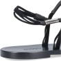 Isabel Marant Zwarte leren teenslipper - Thumbnail 6