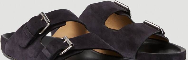 Isabel marant Flip Flops Sliders Zwart Heren