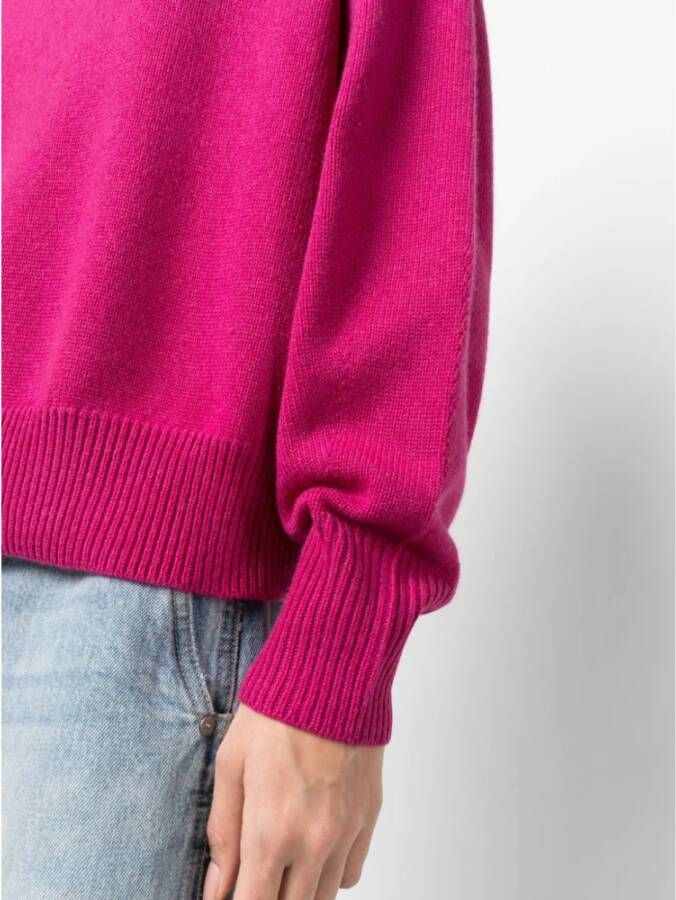 Isabel Marant Framboosroze Cashmere Roll-neck Trui