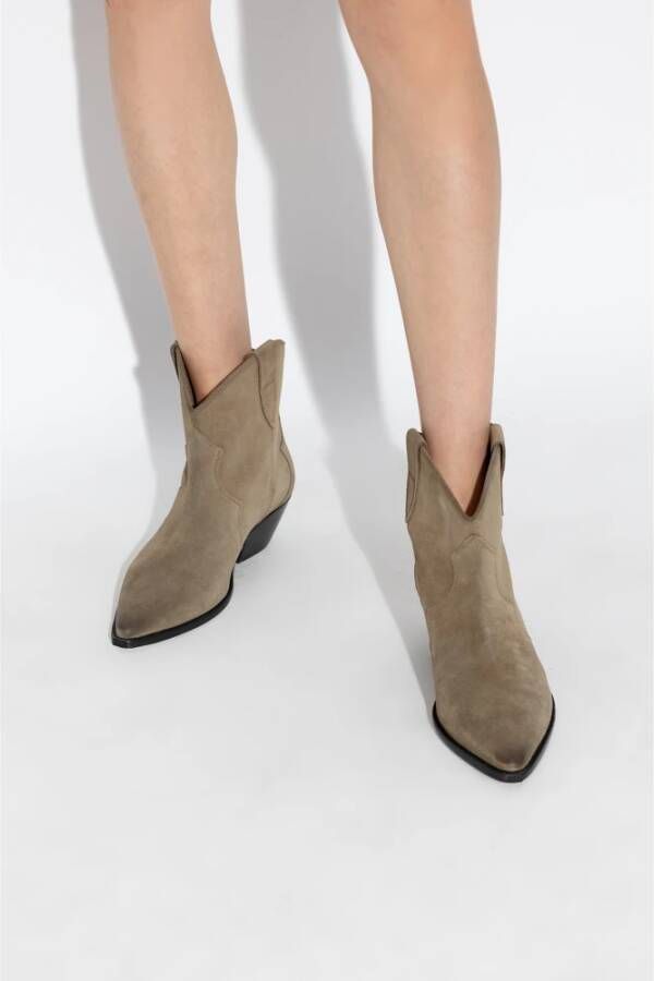 Isabel marant Gehakte enkellaarzen Beige Dames