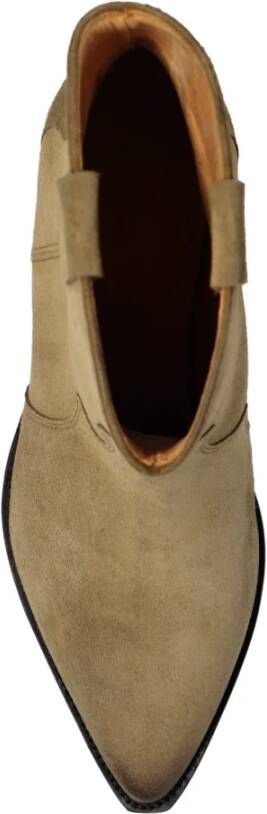 Isabel marant Gehakte enkellaarzen Beige Dames