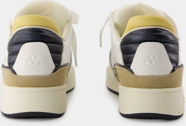 Isabel marant Gele Leren Sneakers met Verborgen Sleehak Multicolor Dames