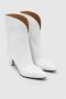 Isabel marant Witte Leren Hoge Hakken Laarzen White Dames - Thumbnail 11