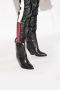 Isabel marant Zwarte Leren Hoge Cow Laarzen Black - Thumbnail 6