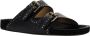 Michael Kors Sandalen Black Leather Sandals in zwart - Thumbnail 3