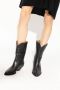 Isabel marant Zwarte Leren Puntige Neus Cubaanse Hak Laarzen Black Dames - Thumbnail 2