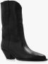 Isabel marant Zwarte Leren Puntige Neus Cubaanse Hak Laarzen Black Dames - Thumbnail 4
