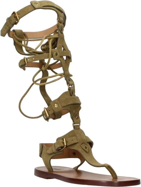 Isabel Marant Leren teenslippers