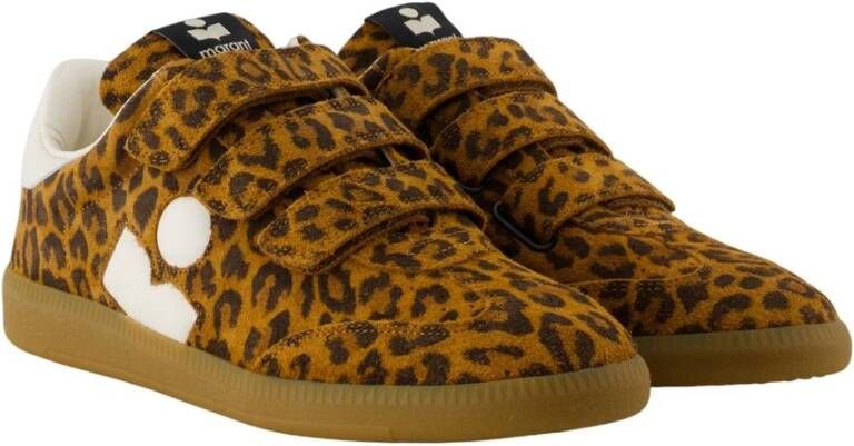 Isabel Marant Luipaardprint Suède Sneakers
