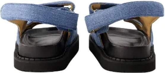 Isabel Marant Pre-owned Cotton sandals Blue Dames