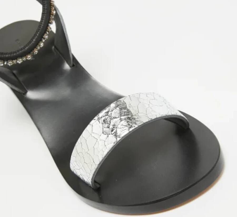 Isabel Marant Pre-owned Fabric sandals Gray Dames