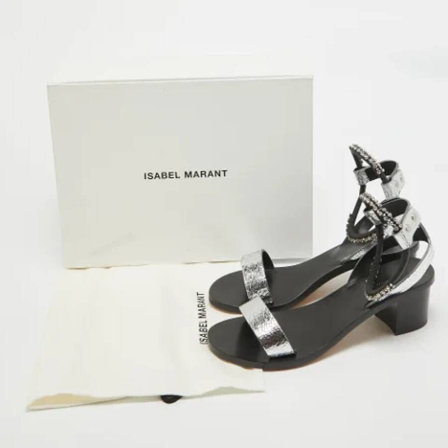 Isabel Marant Pre-owned Fabric sandals Gray Dames